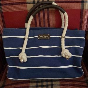 Kate Spade nautical stripe shoulder handbag